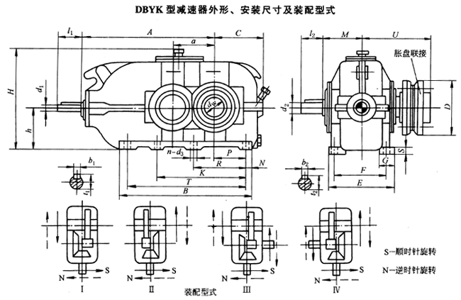 dczk中硬齒面圓錐圓柱齒輪減速器